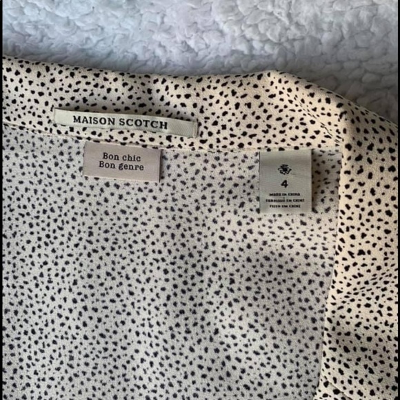 Creme and Black Dalmatian Patterned Blazer - Picture 3 of 3